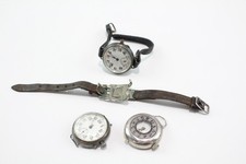 Vintage .925 Silver Trench Style Watches & Heads Hand Wind SPARES/REPAIRS x 3