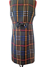 real form London fitted Plaid dress size 14.