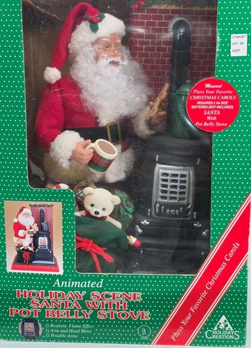 Animated santa with pot - animated, belly