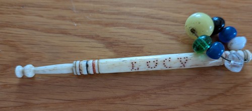 Antique bone lace bobbin - bone,
