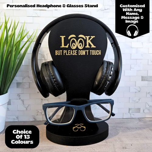 Personalised headphones stand - personalised,