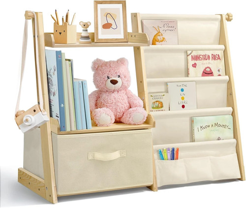 Kids wooden bookshelf toy - kids, &