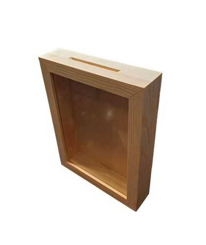 Clear glass front wooden - clear,