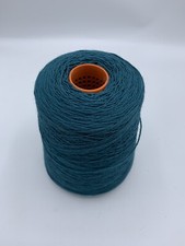 500 Gram Cone 90% Wool 10% Nylon 3/9Nm Knit,weave,craft 4ply. Denim Blue.Uk Spun