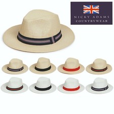Mens Panama Sun Hat Gents Wide