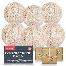 150M-450M White String 2mm Cotton Twine Craft Cord Rope Balls Gift Wrapping Ties