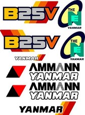YANMAR B25V DIGGER DECAL SET