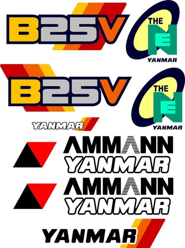 Yanmar b25v digger decal - digger,