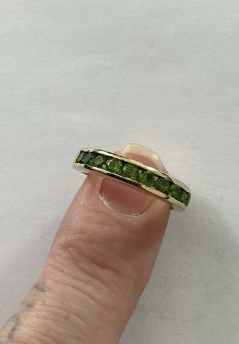 Russian diopside half eternity - diopside,