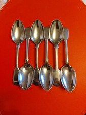 6 X Nevada Silver D & A Electroplated Nickel Silver Spoons