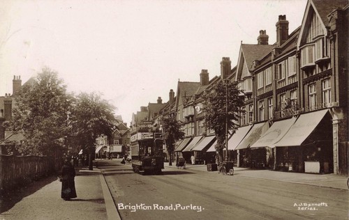 Purley brighton road tram - brighton,