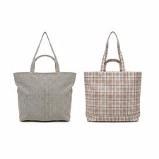 Ladies Dogtooth & Check Tote
