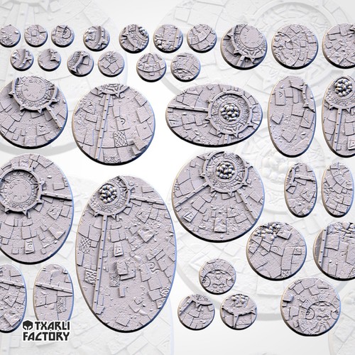 Sacred temples themed round - temples, &