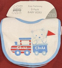 Baby Boy Bibs 5 Pieces PEVA