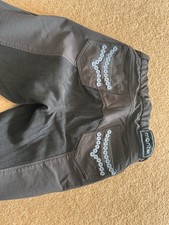 Navy Montar Breeches Suede