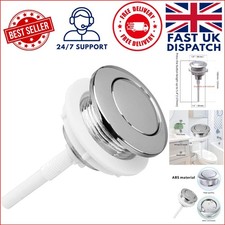 Stylish Silver Toilet Flush