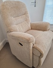Cream Electric Recycling Armchair Lounge Chair