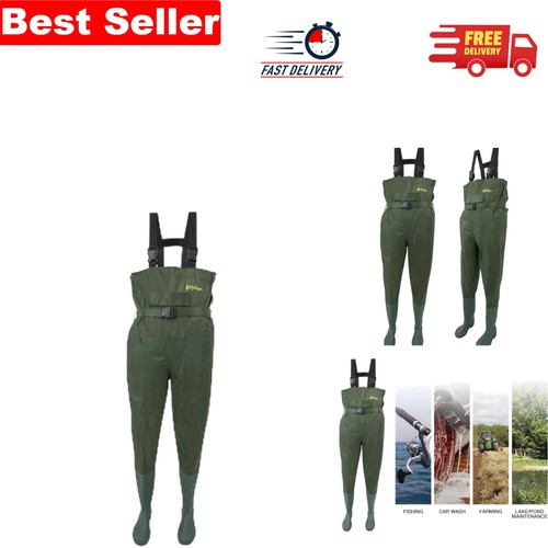 Adjustable olive fishing chest - fishing,