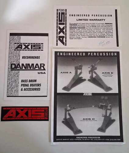 Axis pedal and drum double - axis,