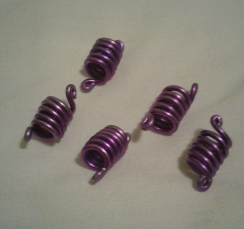 Purple dreadlock charms loc - purple,