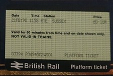 BR APTIS platform ticket - RYE