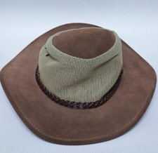 Jacaru Australia suede mesh vented bush hat size S Small