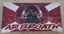 **HALF PRICE**Arbroath Maroon Saltire 1x0.5m Football/Ultras Flag.