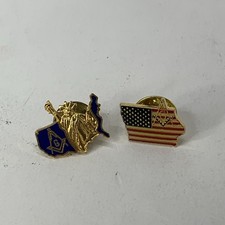 2 USA American Mason Masonic
