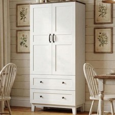 Tall Farmhouse Storage Cabinet