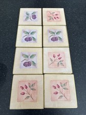 Marks And Spencer Coasters Set 8  St Michael Wild Fruit Collection