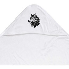 'Tribal Wolf Head' Baby Hooded