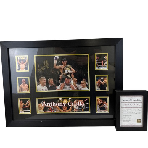 Anthony crolla signed framed - anthony,