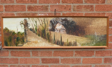 ORIGINAL OIL ON BOARD PAINTING FRAMED VINTAGE SIGNED J.L LOCKETT 1979 UNUSUAL