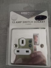 13 Amp single wall plug socket