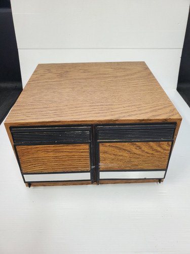 Vintage oak wood dvd - vintage,
