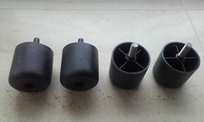 4 x HEAVY DUTY 60MM BLACK