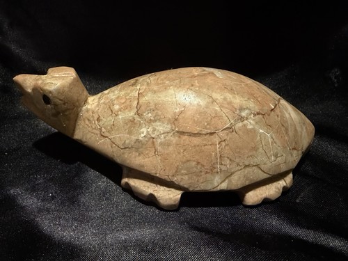 Vintage hand carved onyx stone - carved,