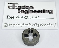 M10 x 1.5mm Metric Button Die, CS (Carbon Steel). By Presto.