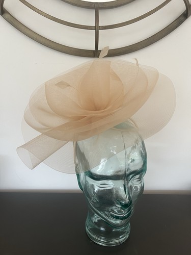 Champagne fascinator new - champagne,