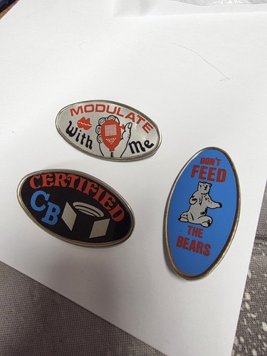 Radio badges vintage - cb,