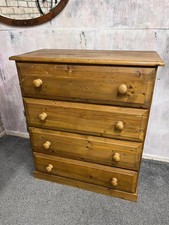 Vintage Pine Chest of 4 Deep