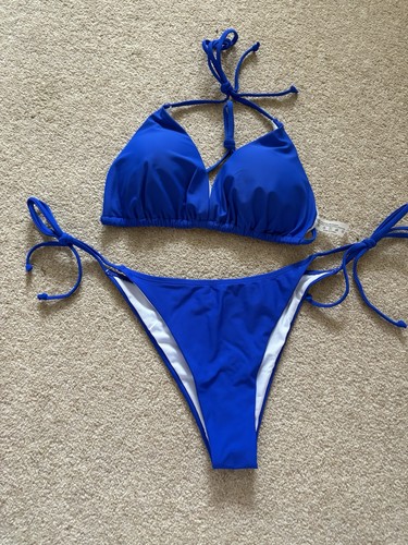 Electric blue string tie - electric,