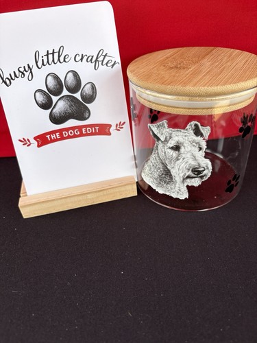 Fox terrier treat - storage, jar