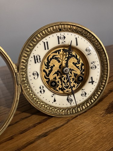 French clock dial movement - clock,