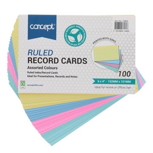 Record cards - record,