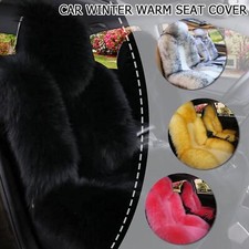 Genuine Australian Sheepskin Fur Car Front Seat Covers Long-Wool Mats