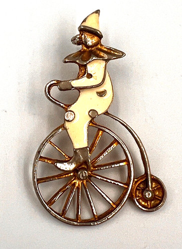 Vintage penny farthing clown - penny,