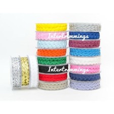 5MM RIC RAC BRAID TRIMMING, ART & CRAFTS, 20 MTR REEL, WIDE RANGE OF COLOURS