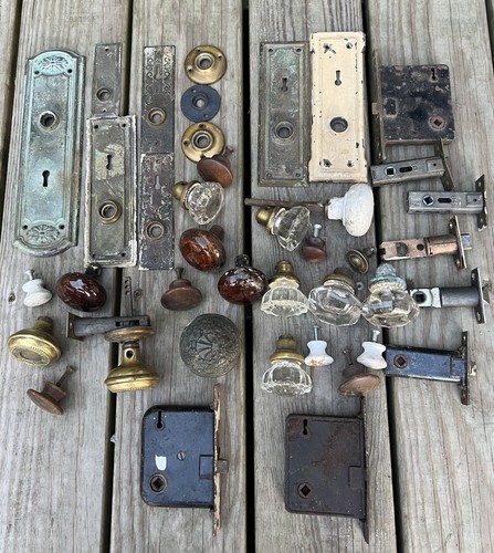 Vintage lot pieces door - pieces, of