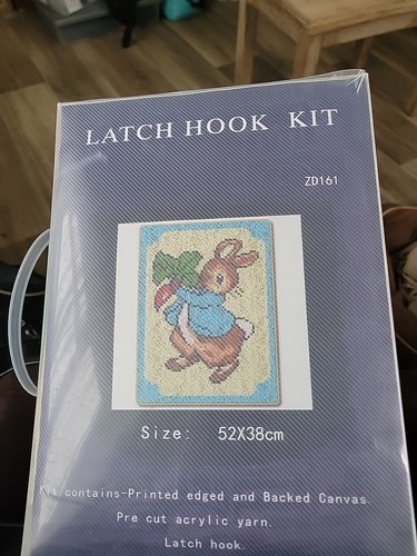 Diy latch hook kit rug - latch,